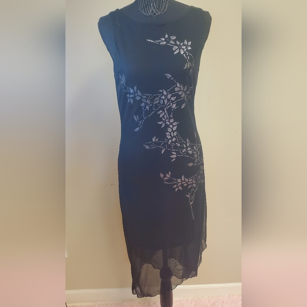 Black layered dress